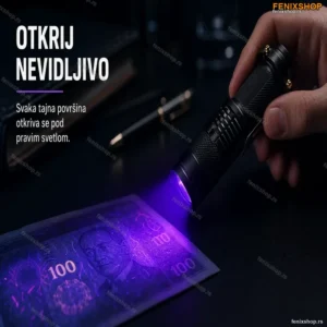 UV Lampa Baterijska – Za Proveru Novčanica, Dokumenata i Višenamenska Upotreba