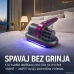 UV Usisivač za Grinje sa HEPA Filterom i UV Svetlom 12000Pa