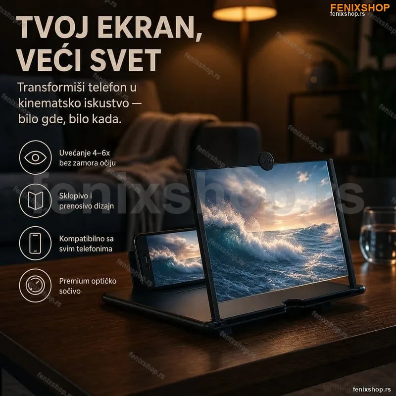 Uveličavajući ekran za mobilne telefone Uveličavajući ekran za mobilne telefone