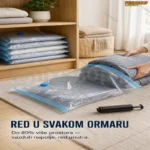 Vakum Vrećice za Uštedu Prostora sa Ručnom Pumpom