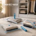 Vakuum Kese za Orman – Set od 12 Komada sa Ručnom Pumpom