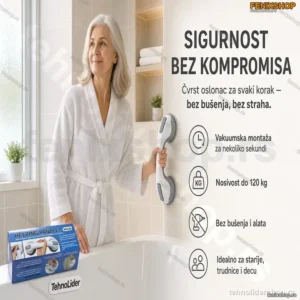 Vakuumska Sigurnosna Ručka za Kupatilo – Pomagalo za Starije i Trudnice