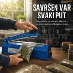 Varilica za Kese 300mm – Impulsno Zavarivanje Plastičnih Kesa