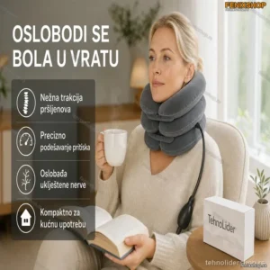 Vazdušni Jastuk za Trakciju Kičme i Vrata – Ručna Pumpa