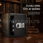 Veliki Elektronski Sef sa Šifrom i Ključevima – 41×40×44 cm