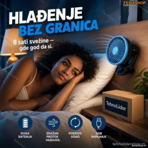 Ventilator sa punjivom baterijom