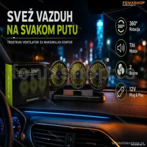 Ventilator za auto trostruki