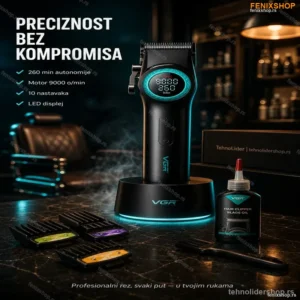 VGR V-001 Profesionalna Mašinica za Šišanje – 260 Min Autonomije