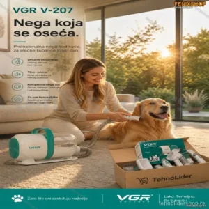 VGR V-207 Trimer za Kućne Ljubimce 7 u 1 sa Usisavačem