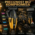 VGR V-285 Profesionalna Mašinica za Šišanje – Bežična, LED Ekran, 9000 RPM