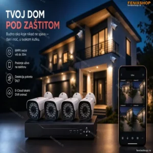 Video nadzor sa 4 kamere 6MPX! Novo! Akcija