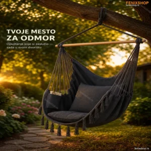 Viseća Ljuljaška za Dvorište i Terasu – Udobna Relax Ljuljaška za Opuštanje