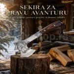 Višenamenska lovačka sekira sa drvenom drškom 30 cm