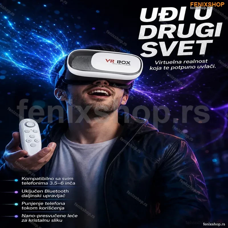 VR 3D Virtualne Naočare + Poklon daljinski VR 3D Virtualne Naočare + Poklon daljinski