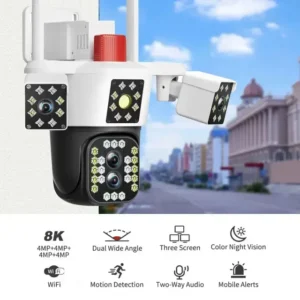 WiFi PTZ Kamera sa Trostrukim Objektivom i 10x Zumom X3