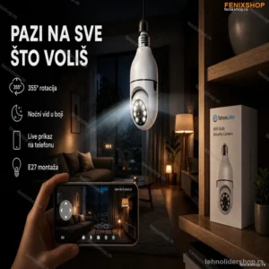 WIFI Sijalica kamera - E27