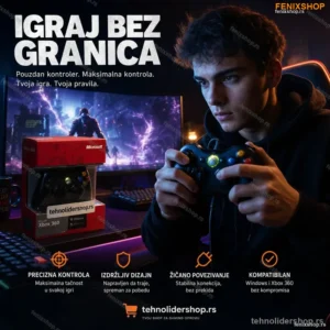 Xbox 360 Žičani Džojstik – Kompatibilan sa Konzolom i PC-jem