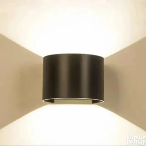 Zidna fasadna lampa dekorativna — IP65 vodootporna, crna