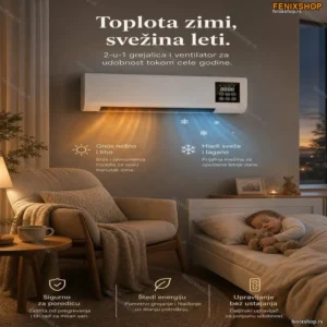 Zidna Grejalica 2u1 – Grejanje i hlađenje tokom cele godine!