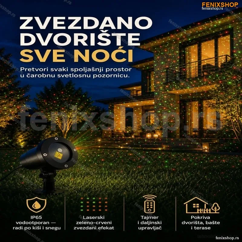Zvezdani vodootporni projektor za dvorište Zvezdani vodootporni projektor za dvorište