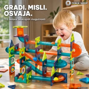 3D magnetne kocke set 112 delova — igračka za decu od 3+