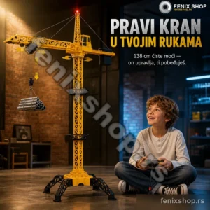 RC toranjski građevinski kran na daljinsko upravljanje 138 cm