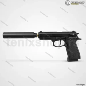 Airsoft pištolj C19 sa prigušivačem — metalni