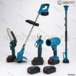 Aku Set 5u1 — Makaze, Testera, Trimer, Duvač + Teleskop sa 2 punjive baterije
