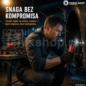 Akumulatorski ključ sa čegrtaljkom 12V — dve baterije u setu