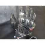 kožne moto rukavice carbon - prednja strana