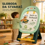 Dečja tabla za crtanje i pisanje — velika radna površina