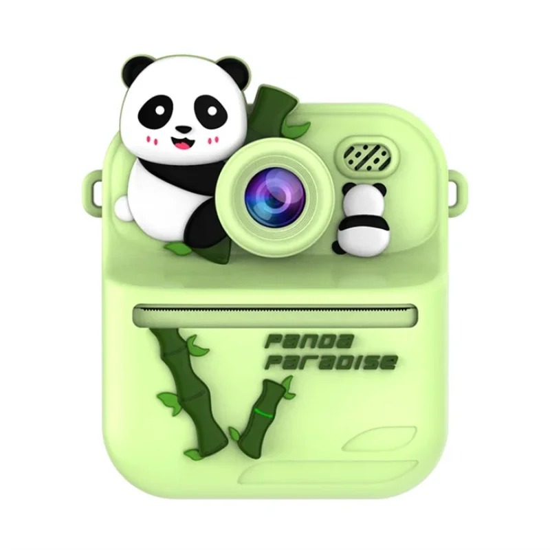 Digitalni fotoaparat sa štampom za decu — Green Panda dizajn fotoaparat sa štampom - detalji