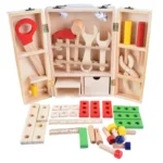 Drveni set alata za decu — Montessori igra uloga