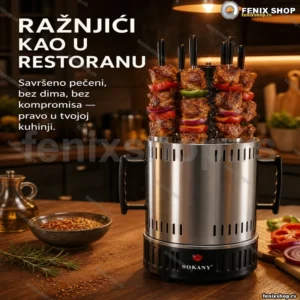 Električni ražanj SOKANY SK-6111 sa 6 ražnjića, 1000 W