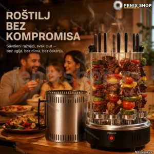 Električni ražanj SOKANY SK-6113 sa 8 ražnjića, 1500 W