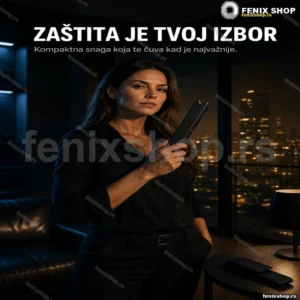 Elektro šoker JSJ-802 sa sirenom, LED lampom, futrolom i punjačem