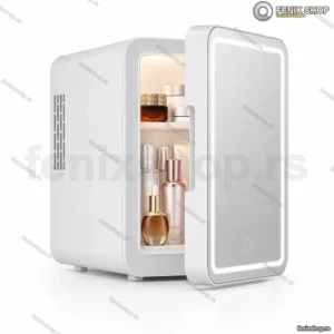 Frižider za kozmetiku sa LED ogledalom i funkcijom grejanja - 4L mini beauty fridge