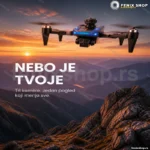 GPS dron K911 SE sa tri kamere – sklopivi model