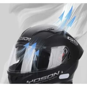 Integralna moto kaciga YOSON GS Energy dupli vizir mat crna