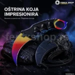 Karambit nož sa futrolom – premium kolekcionarski model