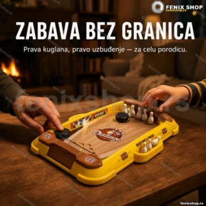 Kuglanje na stolu — mini staza sa čunjevima i kuglom