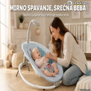 Ležaljka za bebe sa muzikom, lukom i visecom igračkom