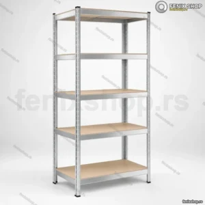 Metalna Montažna Polica 180×90×45 cm – 5 Nivoa, Nosivost 265 kg