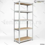 Metalna montažna polica 180x90x45cm — čelična regalna polica za skladište i garažu