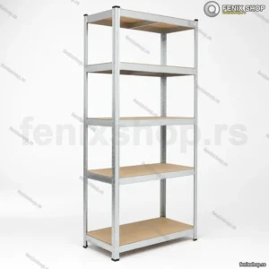 Metalna montažna polica 180x90x45cm — čelična regalna polica za skladište i garažu