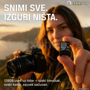 MicroSD memorijska kartica 128 GB klase 10 sa SD adapterom