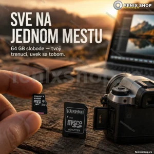 MicroSD memorijska kartica 64 GB klase 10 sa SD adapterom