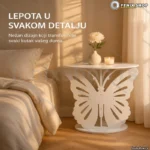 Noćni stočić Butterfly — dekorativni pomoćni stočić uz krevet