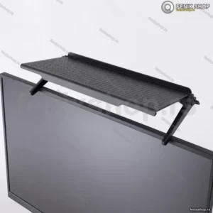 Podesiva polica za TV i monitor — bez bušenja, kači se na vrh ekrana