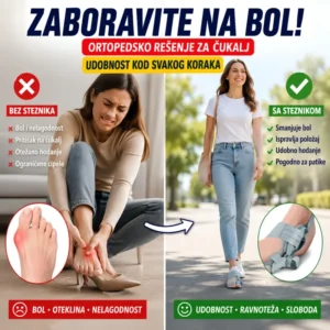 Podesivi ortopedski steznik za čukalj na palcu stopala